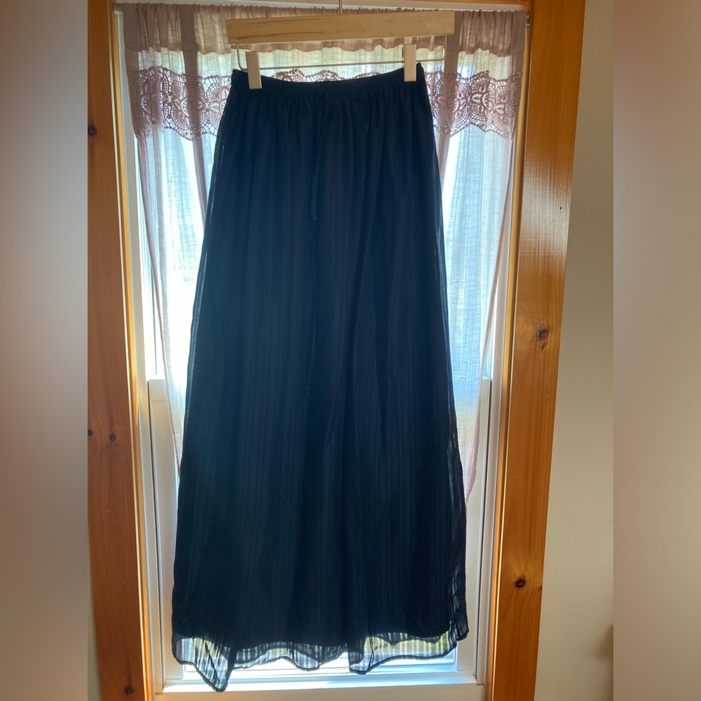 Madewell Navy Maxi Skirt